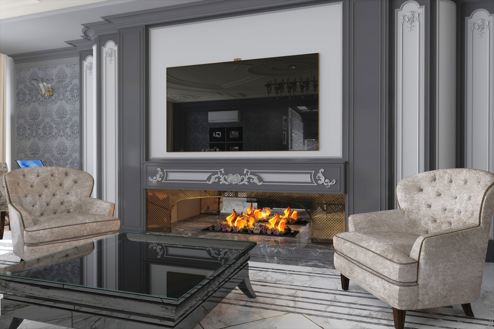 Роскошный интерьер в американском стиле