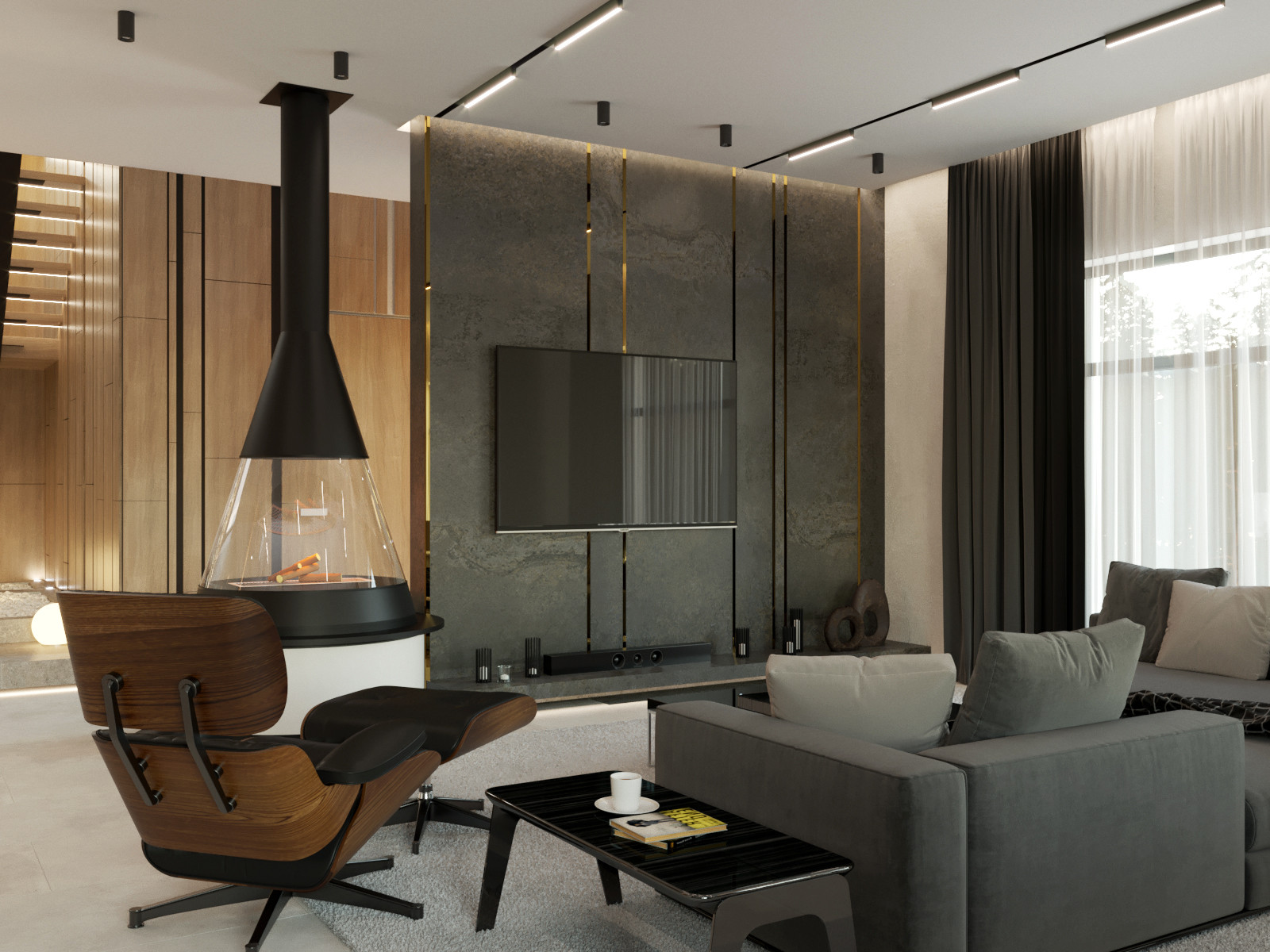 Лесной остров.Гостиная