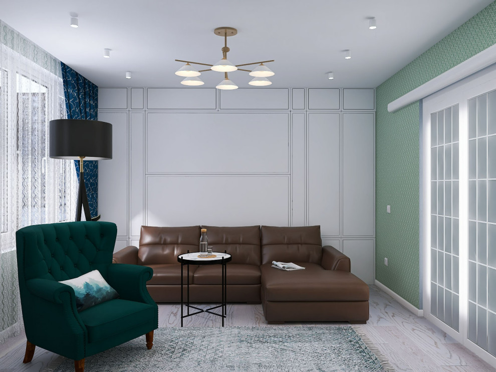 Квартира в старом фонде с балками на потолке