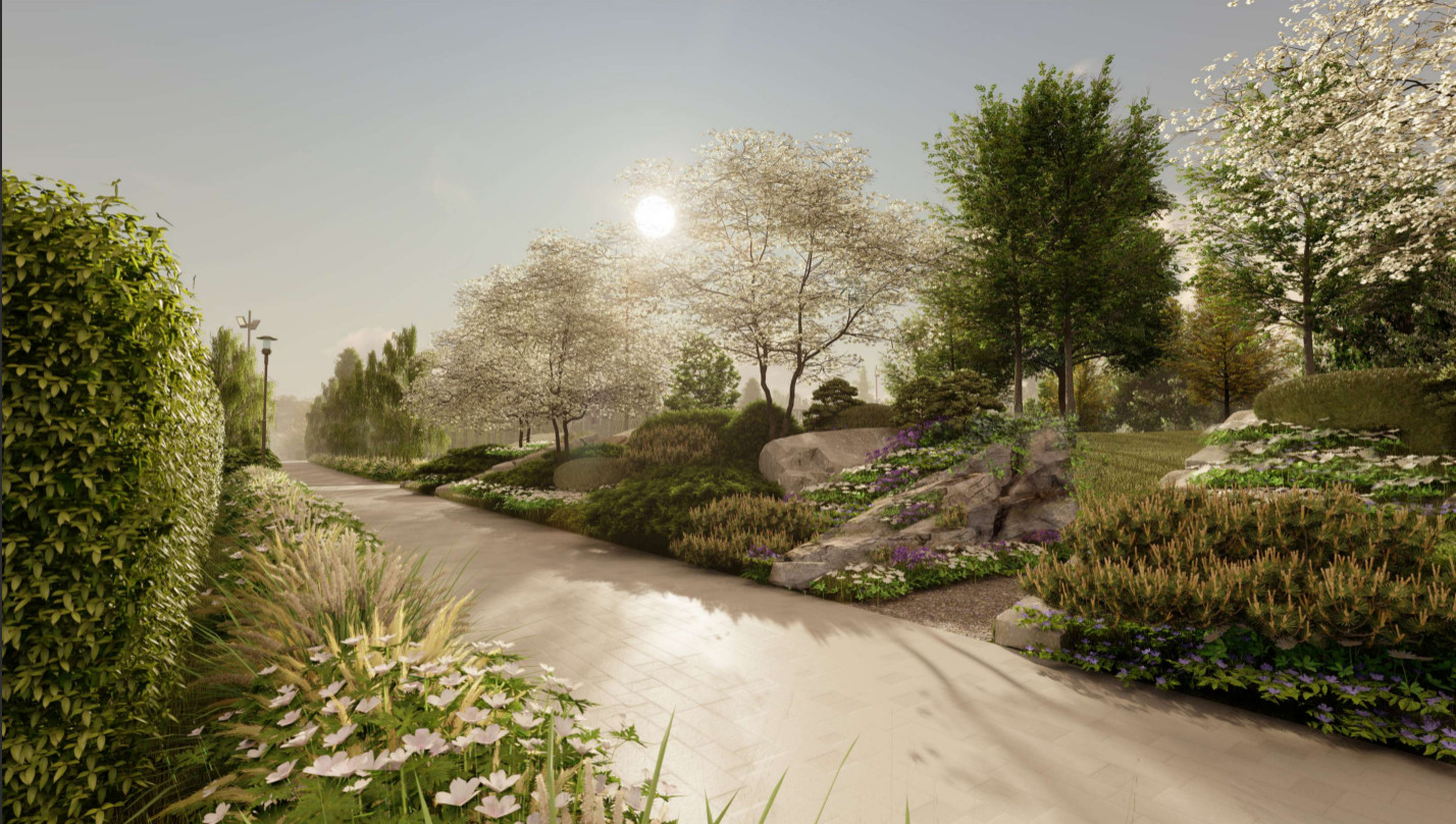 Обложка проекта: Парк Райта  для коттеджного поселка