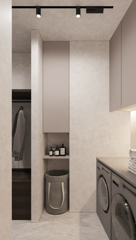 Брутальная квартира для семьи с ребенком