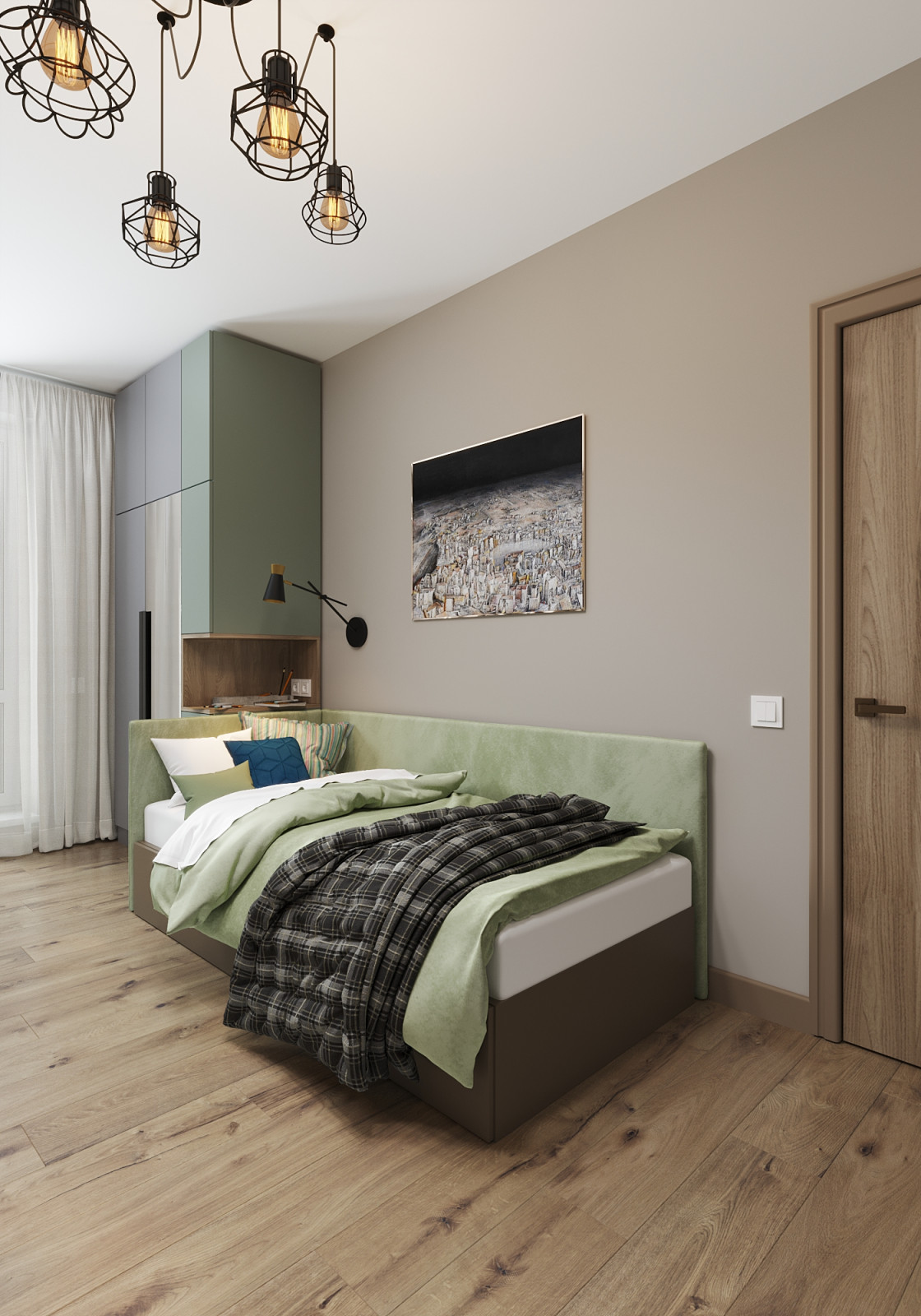 Квартира на Перервинском бульваре (85,25 м2) - СПОНТАННОСТЬ