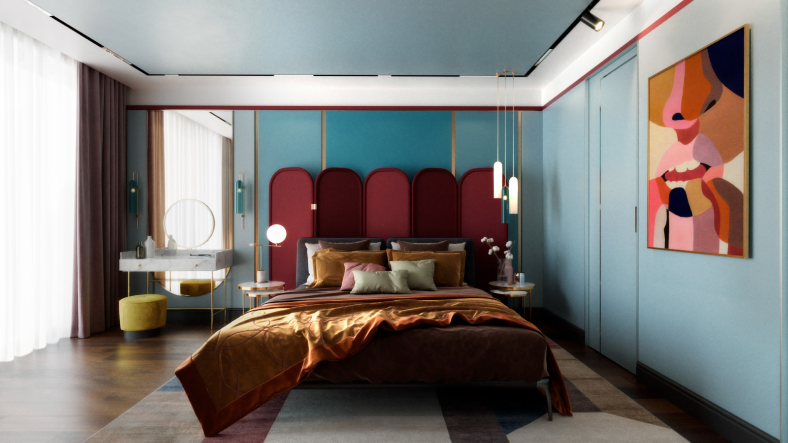 Дизайн проект квартиры на Бытхе, 70 кв м.