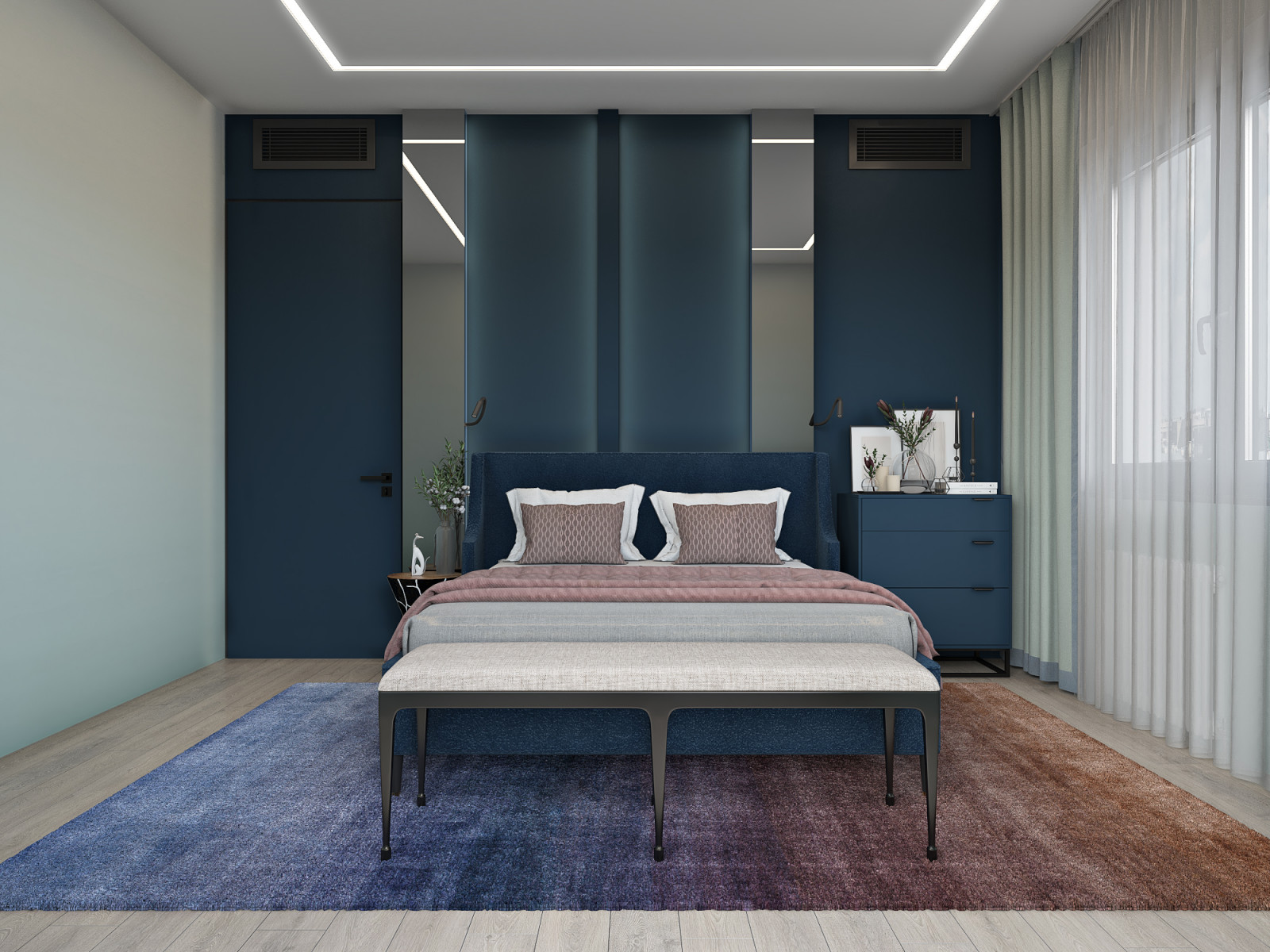 Спальня ЖК Татьянин Парк "Сапфировая нега"