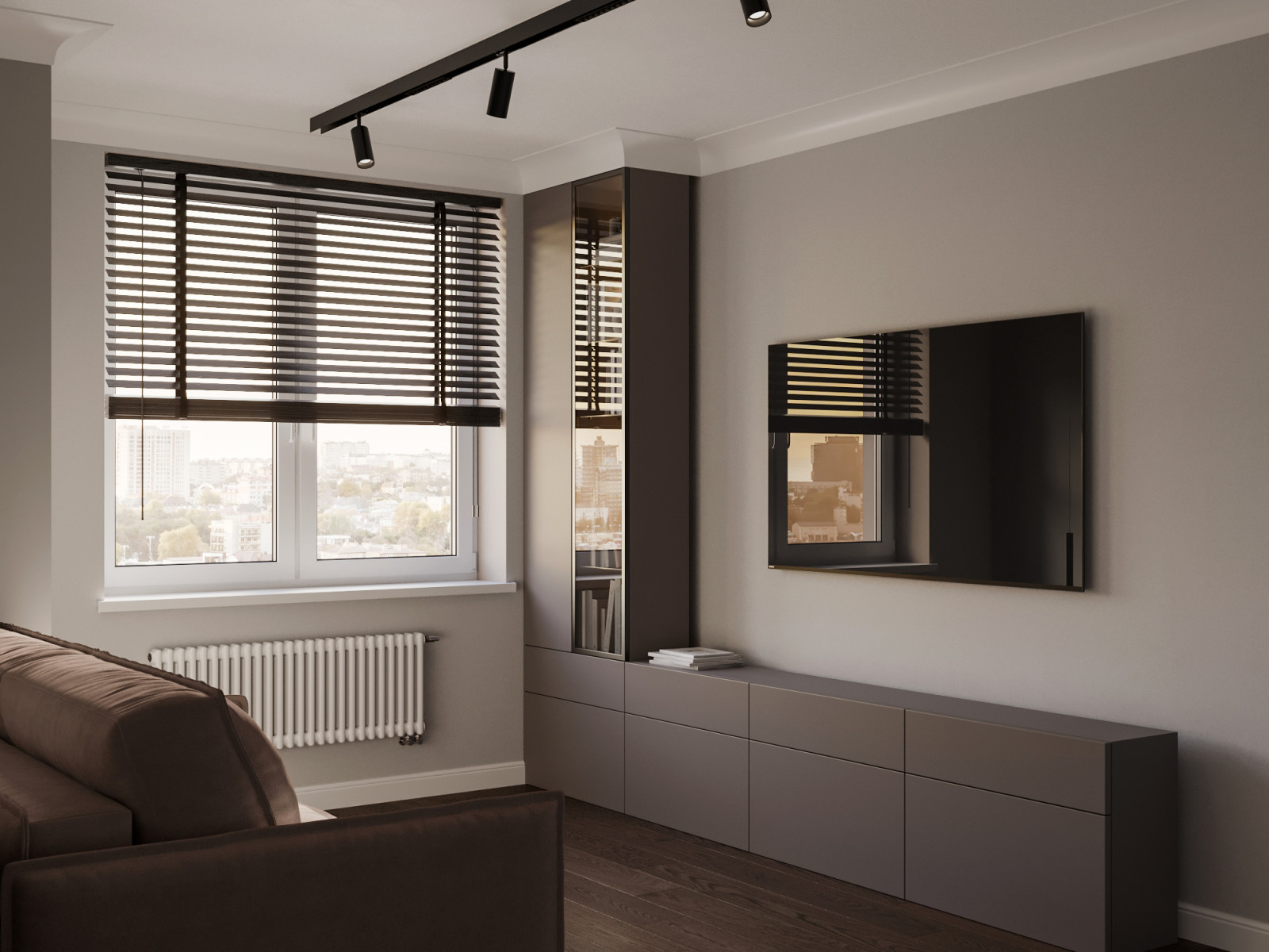 Дизайн проект 3-х комнатной квартиры "Зеленая роща"