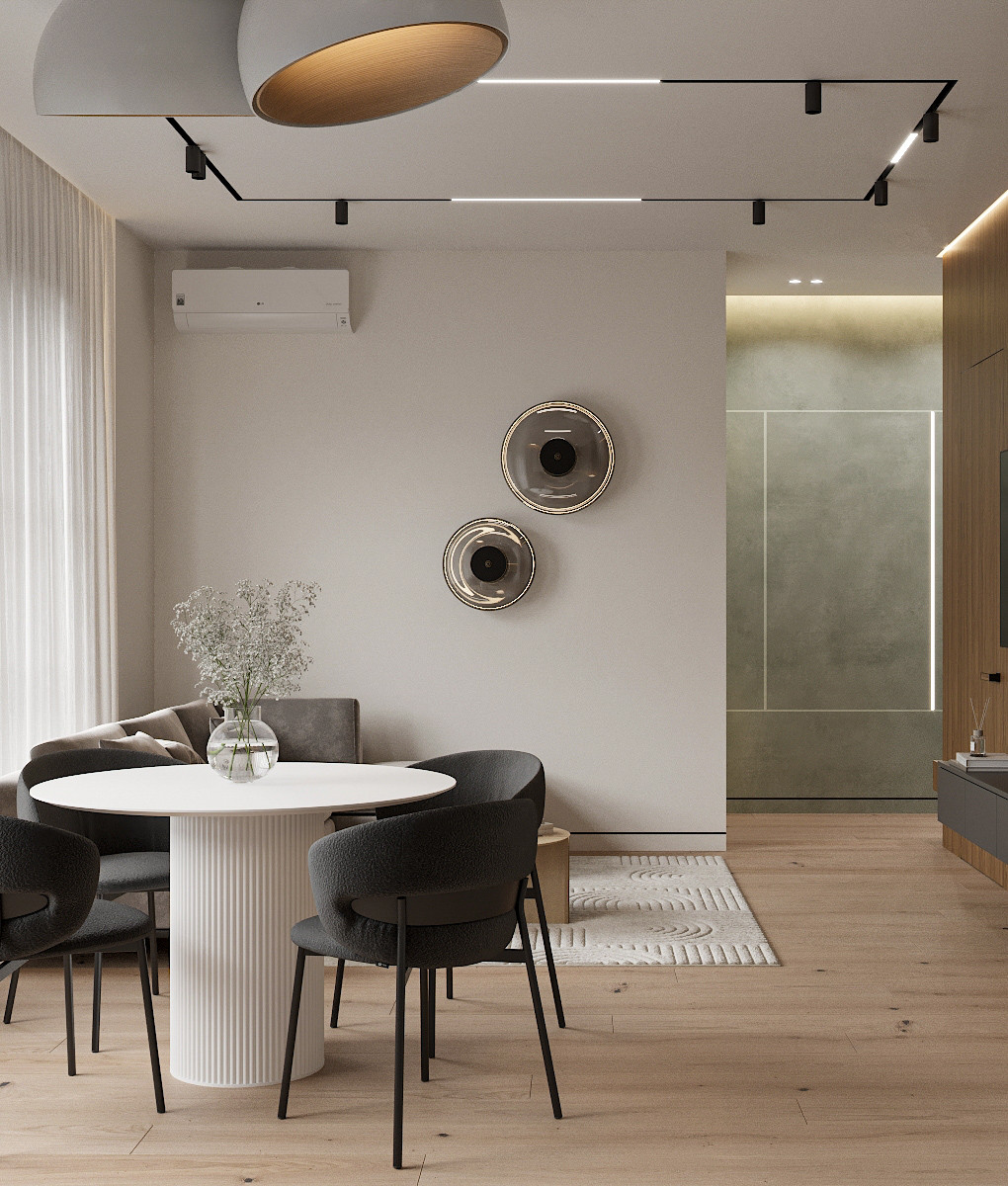 Дизайн-проект квартиры 70м2 в жк Садовый квартал г. Владивосток