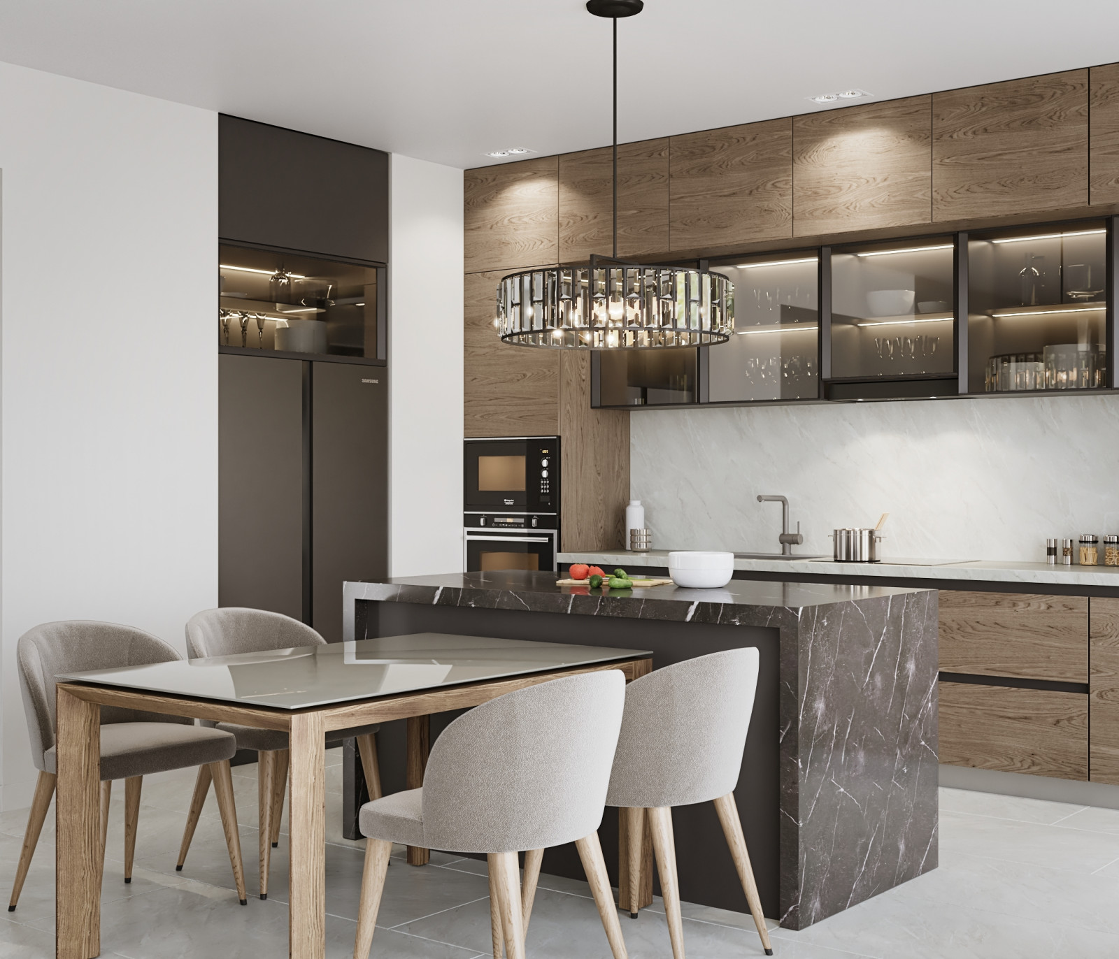 Гостиная-кухня