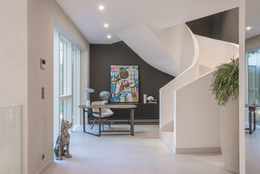 Fusion modern. Interior design of a villa in Monte-Carlo