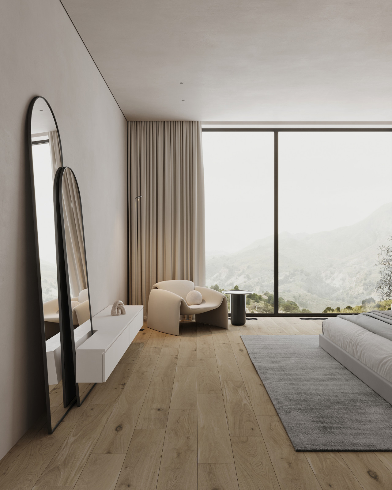 Спальня в стиле минимализм