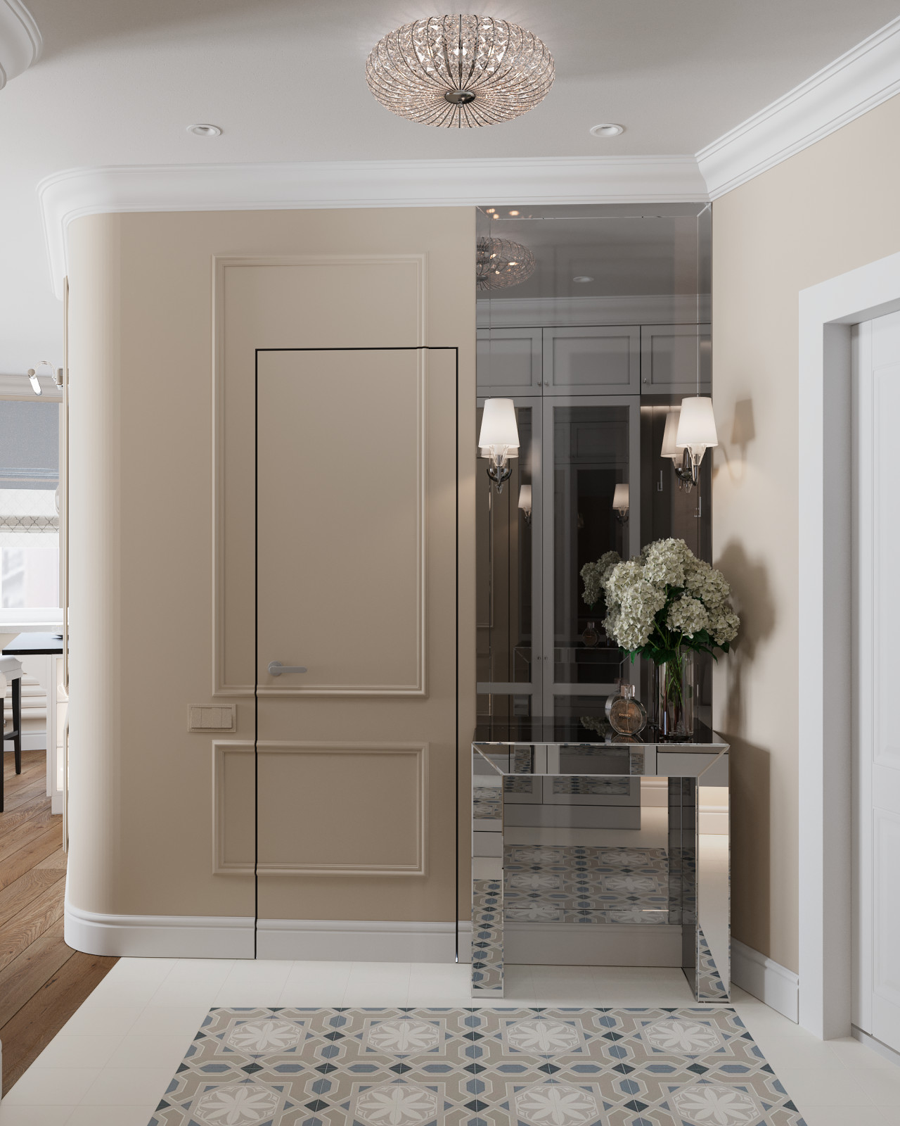 Американская классика в однокомнатной квартире