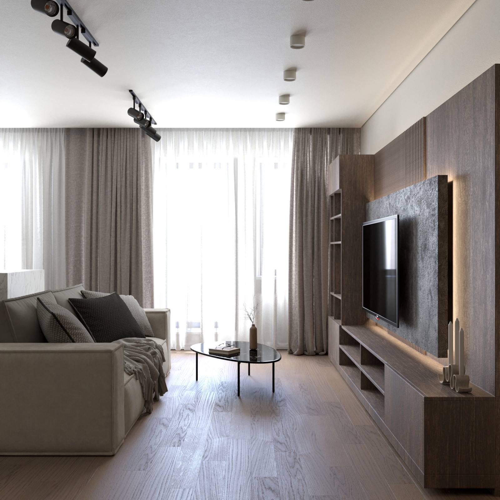 Обложка проекта: Квартира для молодой девушки с активной жизненной позицией.