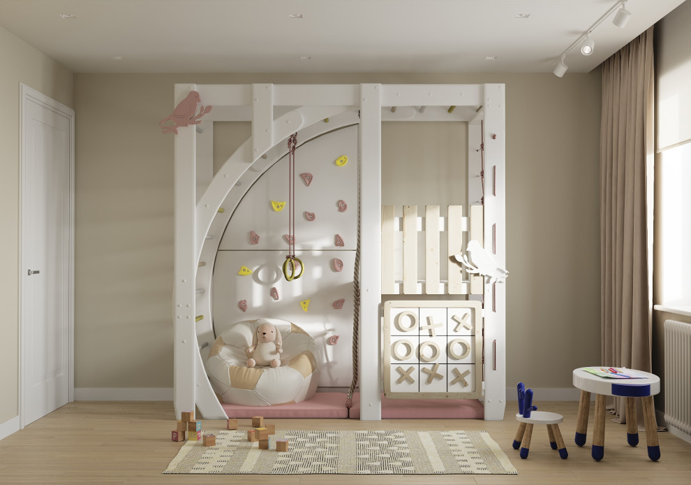 Современный таунхаус в теплой бежевой гамме