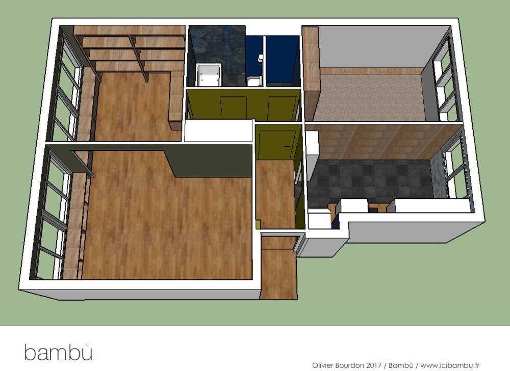 Houzz Франция: Винтаж для молодой пары — под Парижем