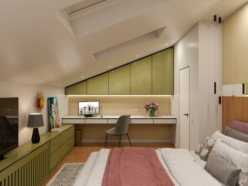 Обложка проекта: Спальня на мансарде