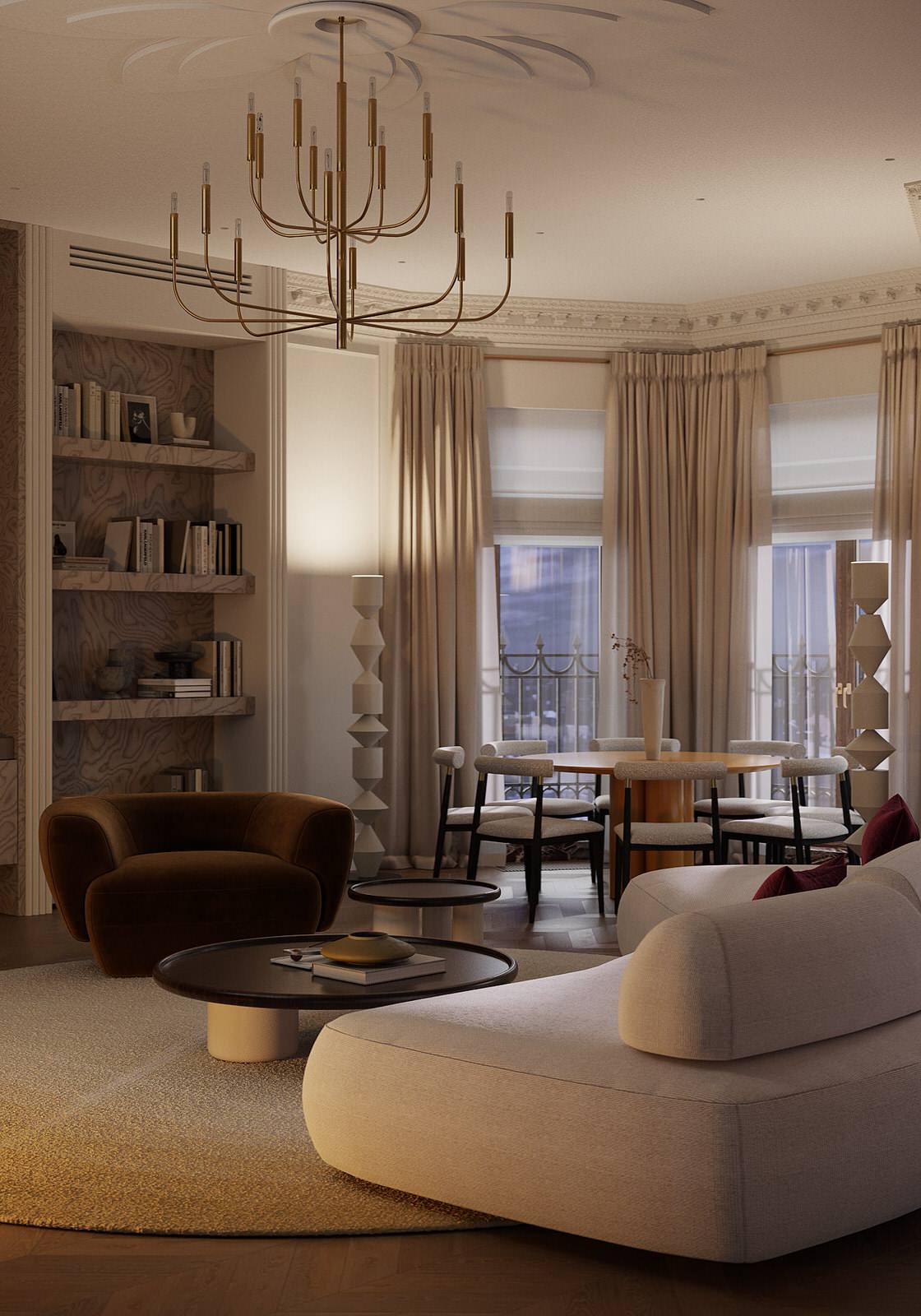 Квартира 290м², Клубный дом «Фонтанка, 76» Hovard Palace