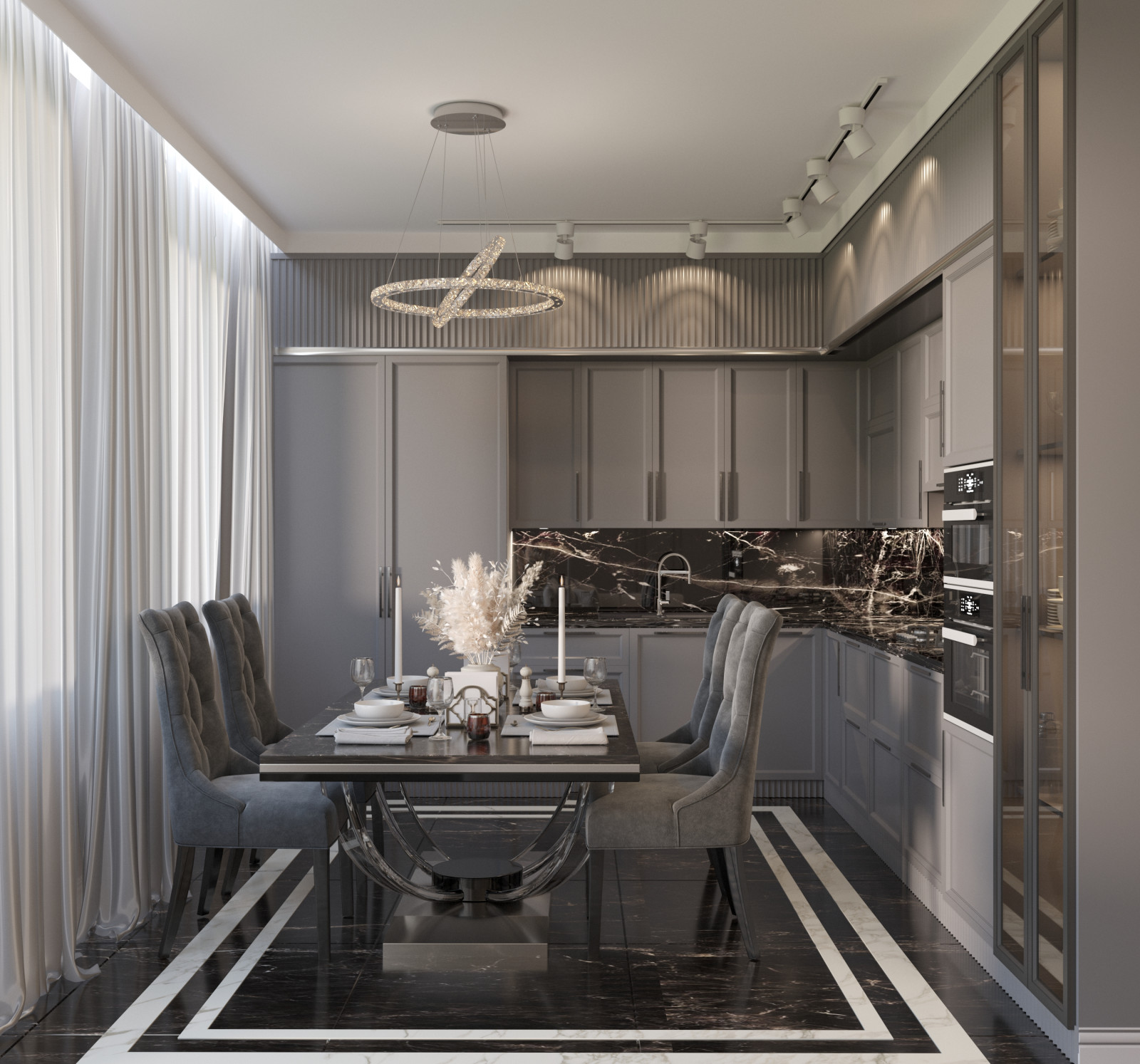 Обложка проекта: Визуализация интерьера помещений жилого дома