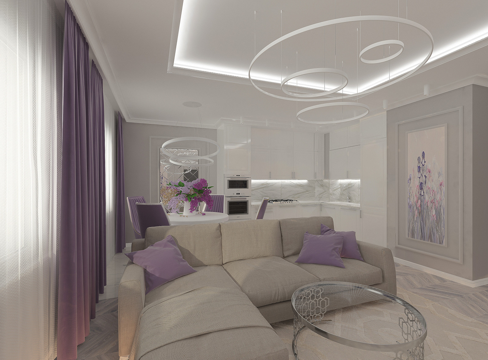 Неоклассика в квартире для молодой семьи