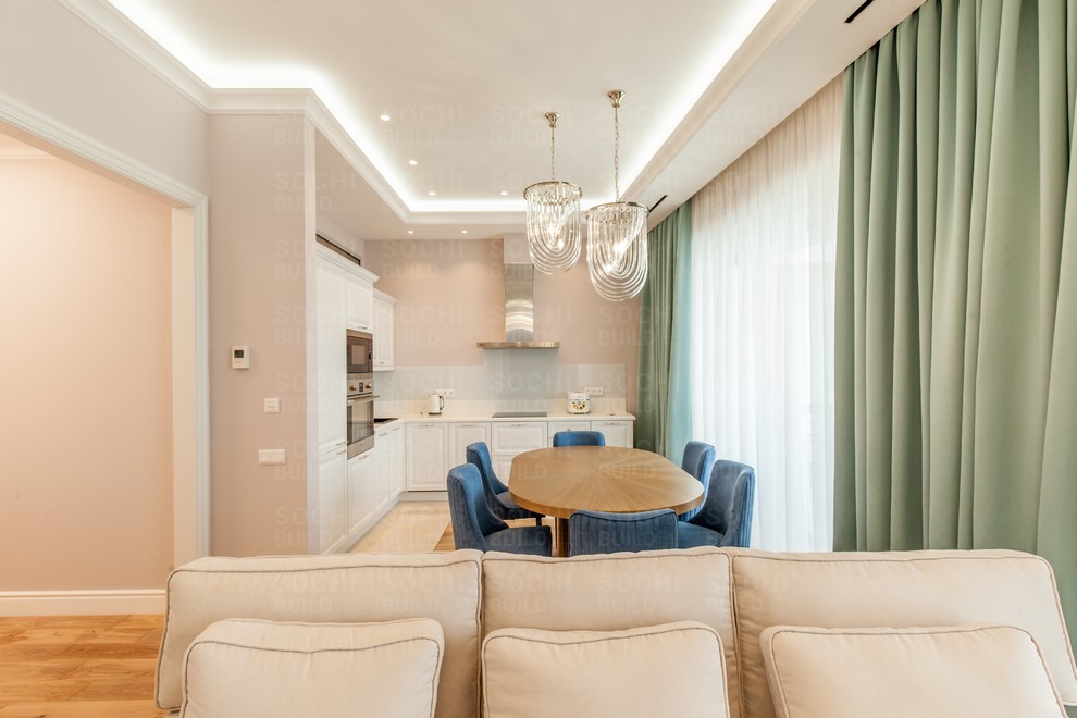 Квартира в ЖК «Актер Гэлакси», 78м², стиль: современная классика. Сочи