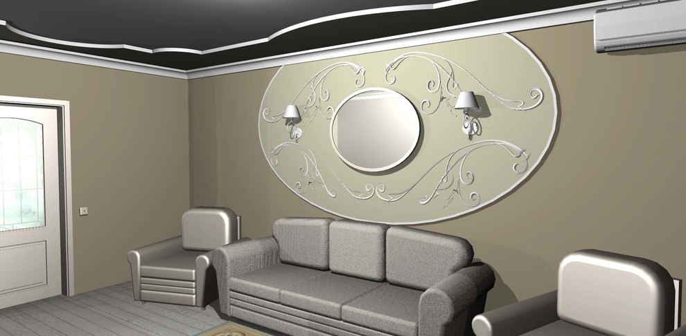 Варианты отделки гостиной