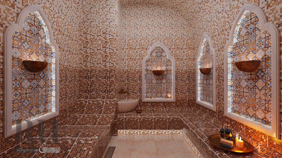 Дизайн проект хамама с комнатой отдыха