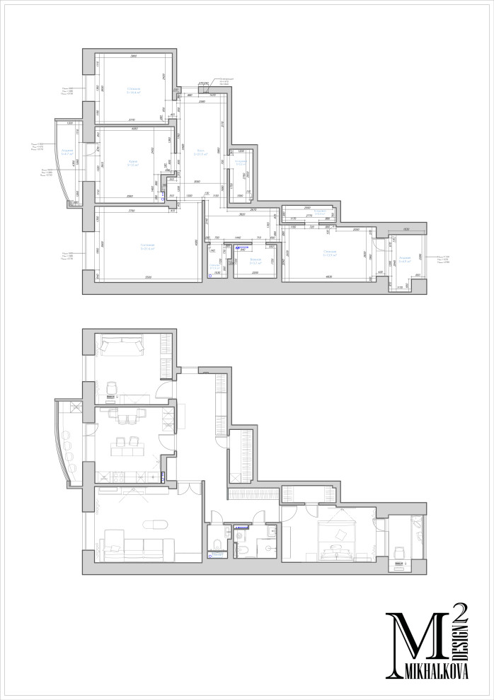 Квартира 107.6 м ЖК Спутник