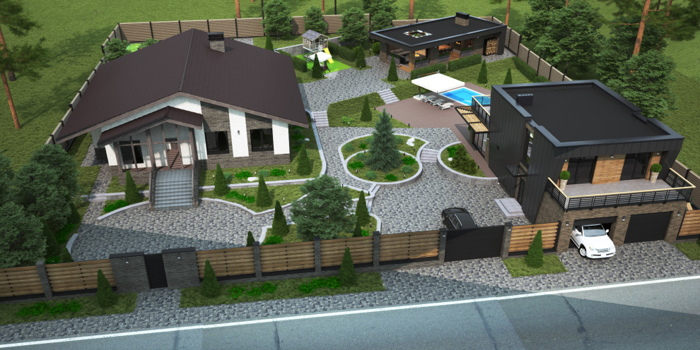 Дизайн проект благоустройства участка