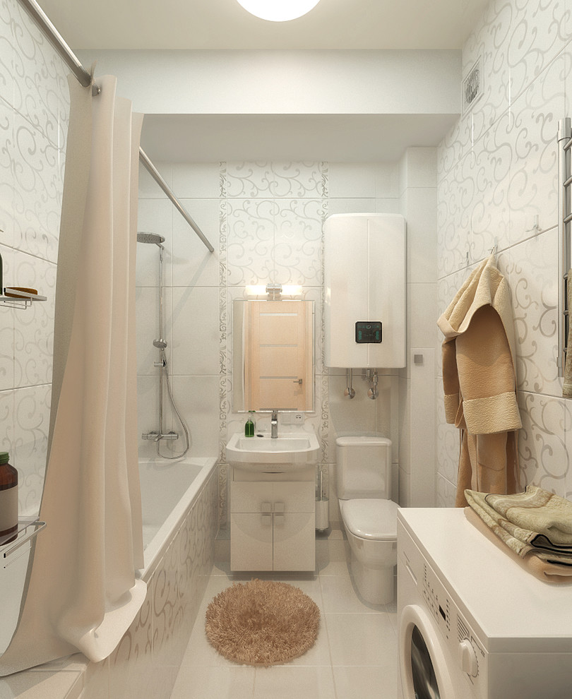 Minimalist style apartment interior in Sevastopol