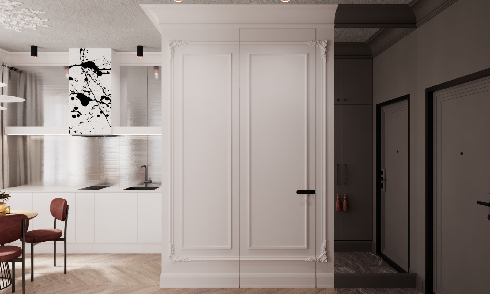 Квартира в стиле неоклассицизм