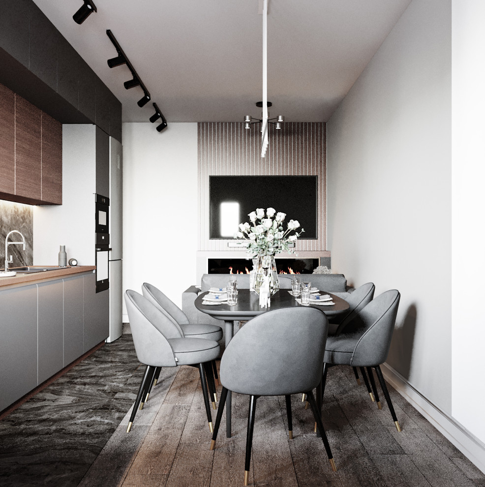 Двухкомнатная квартира в стиле хай-тек