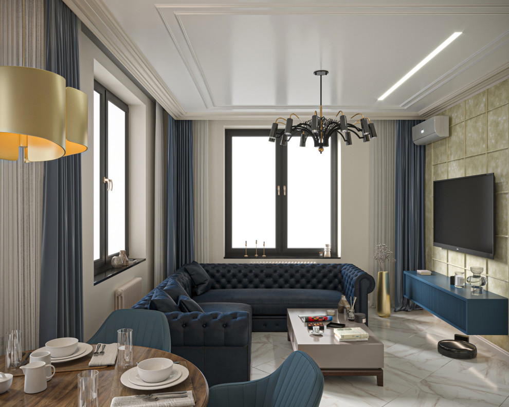 Дизайн видовой квартиры с видами на Неву в ЖК от ЛСР