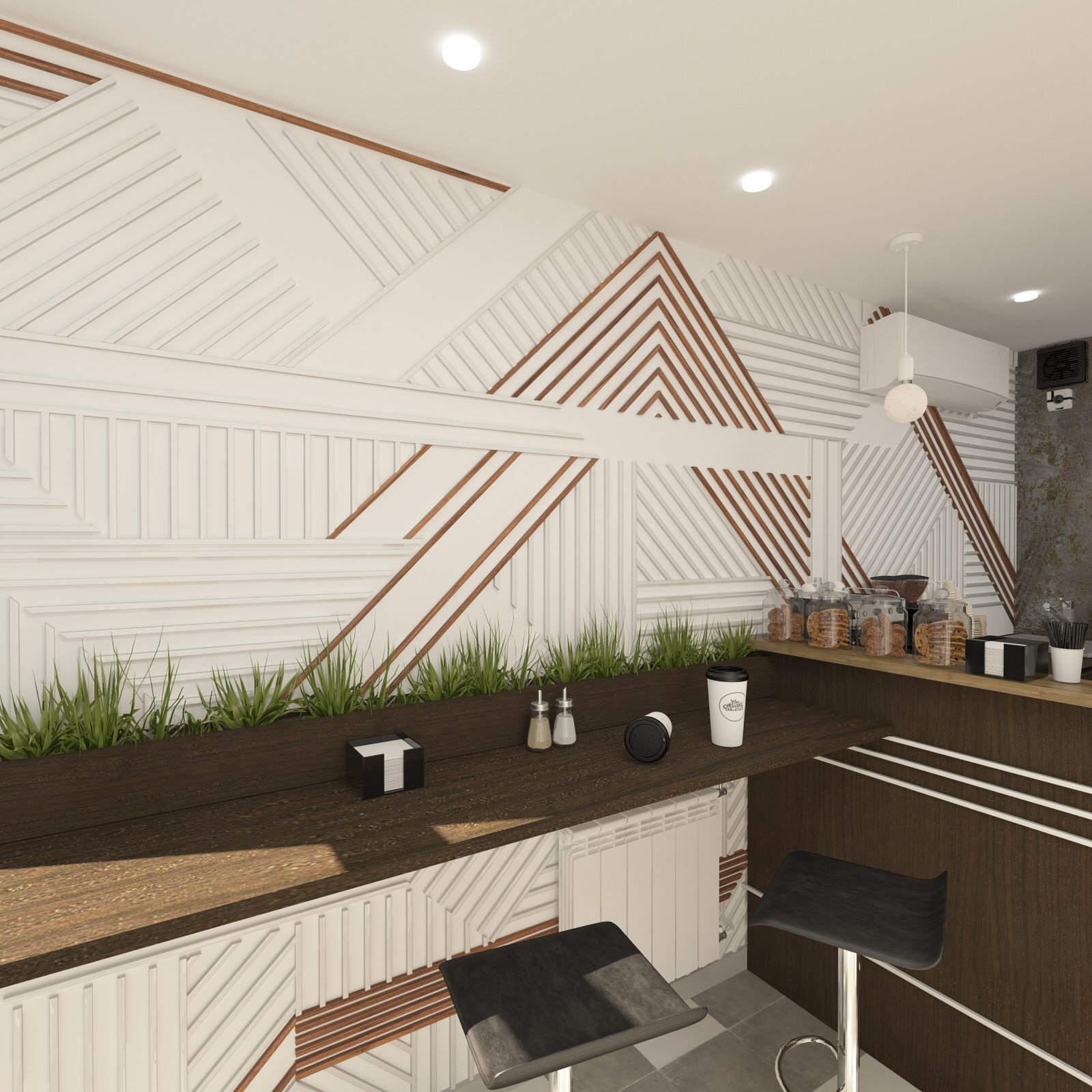 Дизайн интерьера кофейни (Саратов)