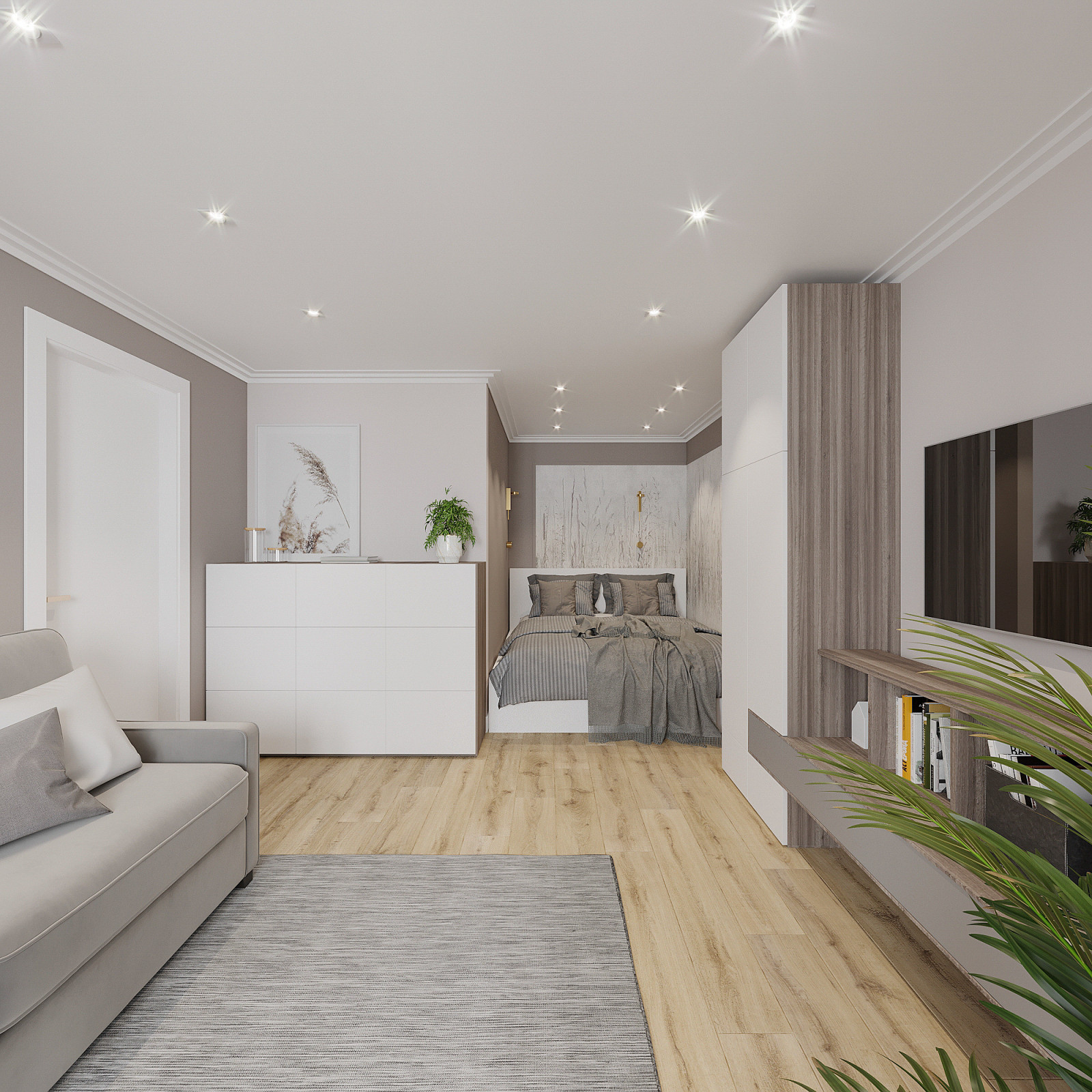 Спальня - гостиная