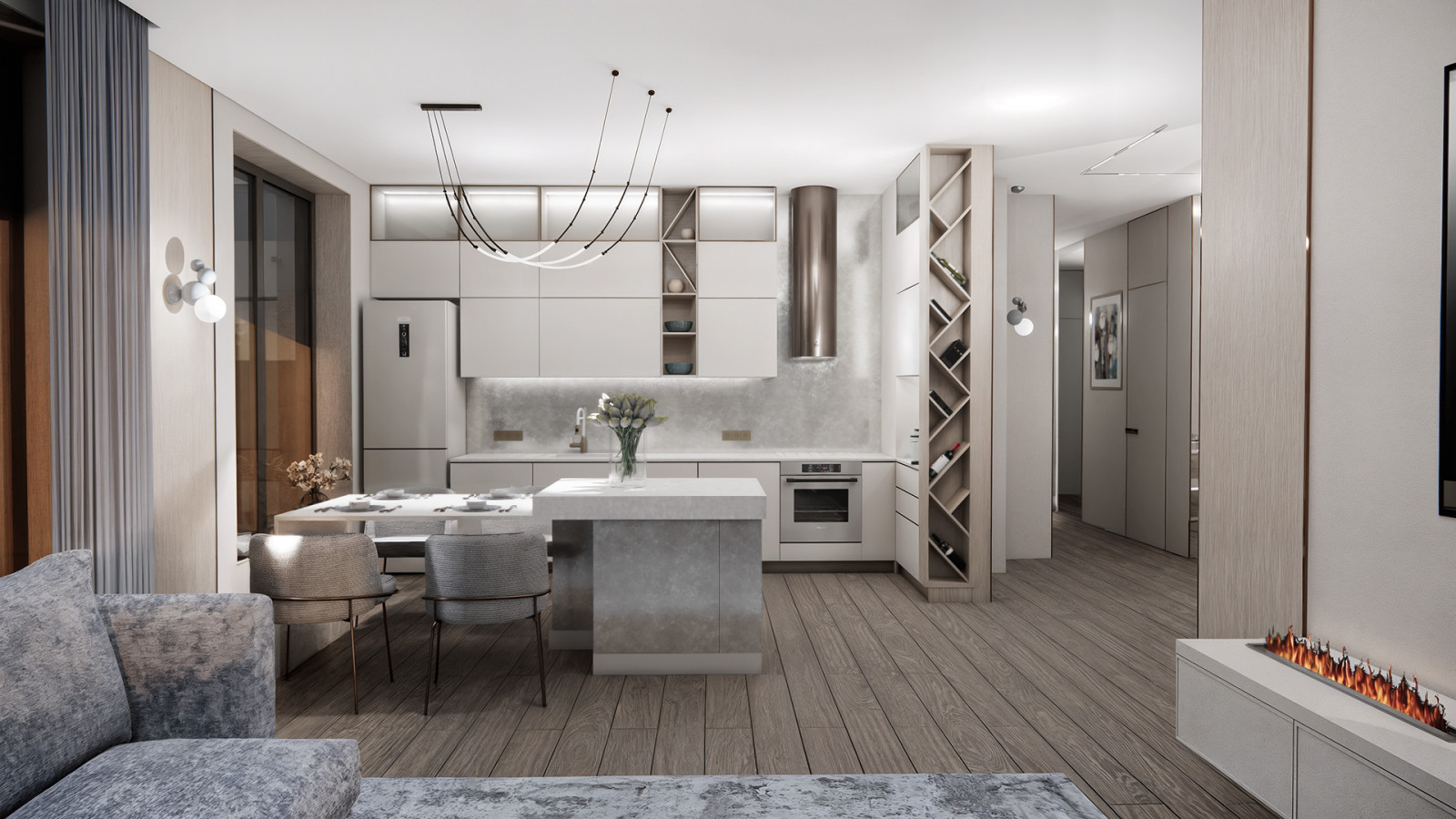 Варианты концепции дизайн-проекта квартиры