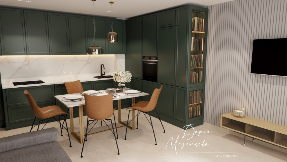 Кухня-студия 25кв.м