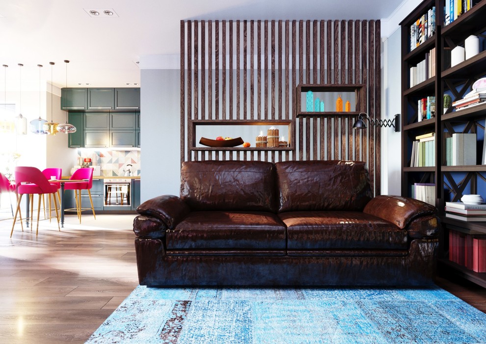 Дизайн интерьера гостиной для молодой пары с двумя детьми(вариант 3)