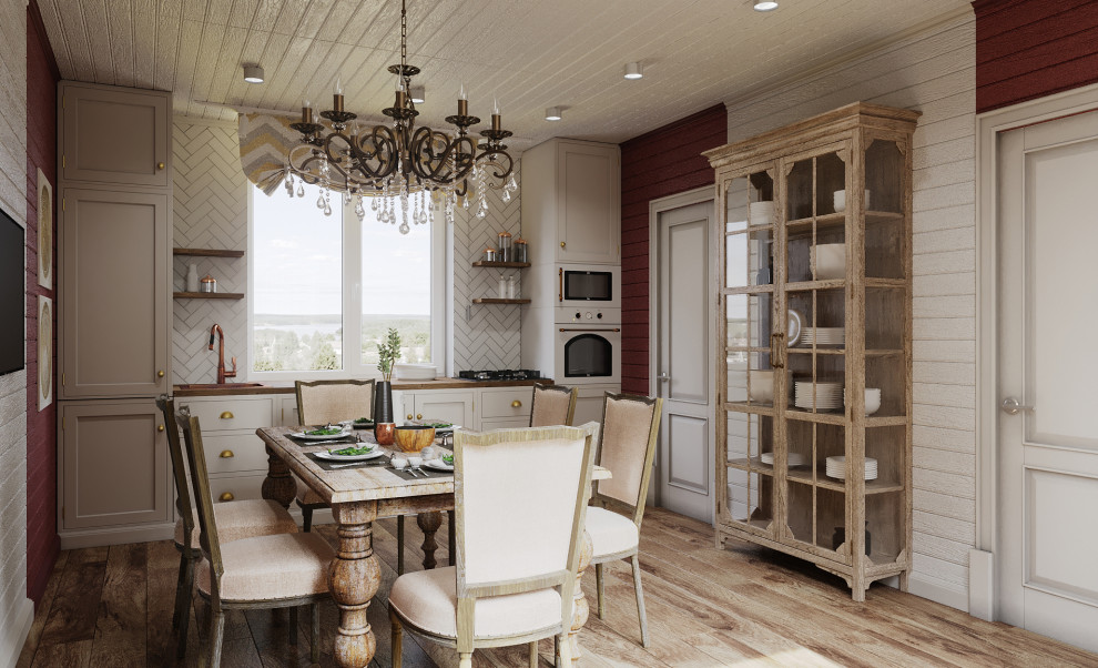 Дом, отделанный вагонкой, 55м2