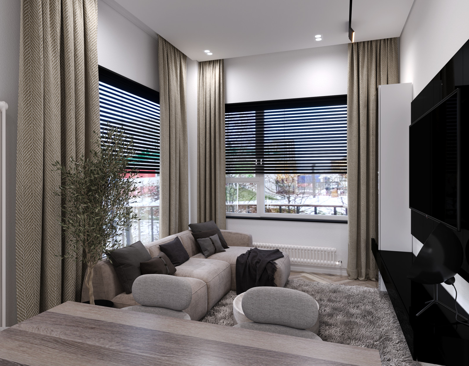 Жилая квартира для молодого человека, 99,48 кв.м.