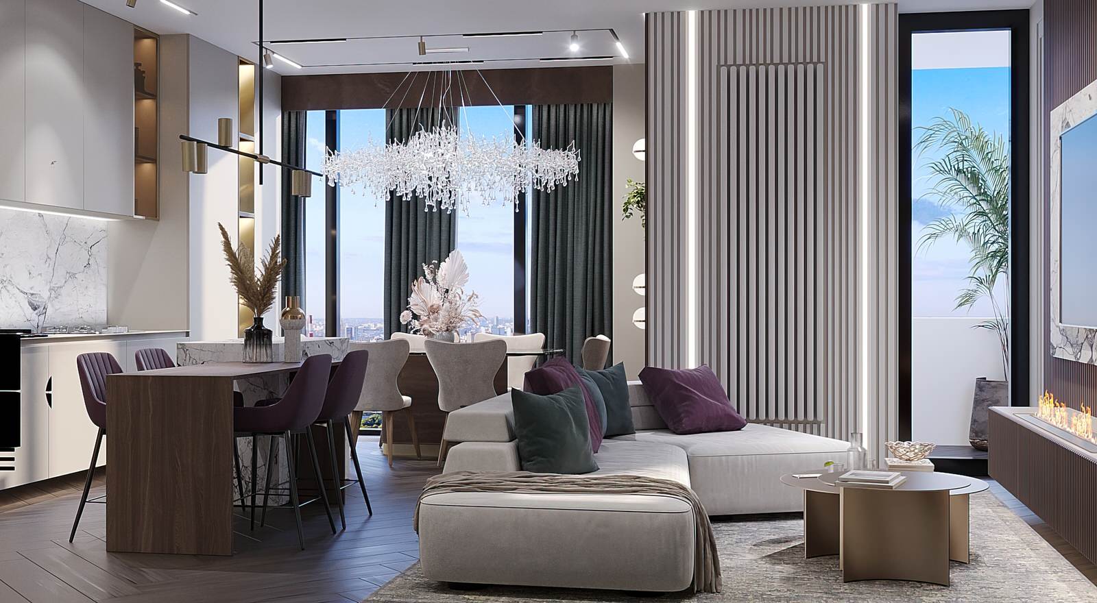 Дизайн проект ЖК RiverSky в г.Москва