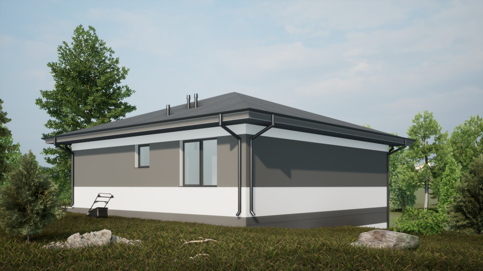 Проект индивидуального жилого дома 80м2