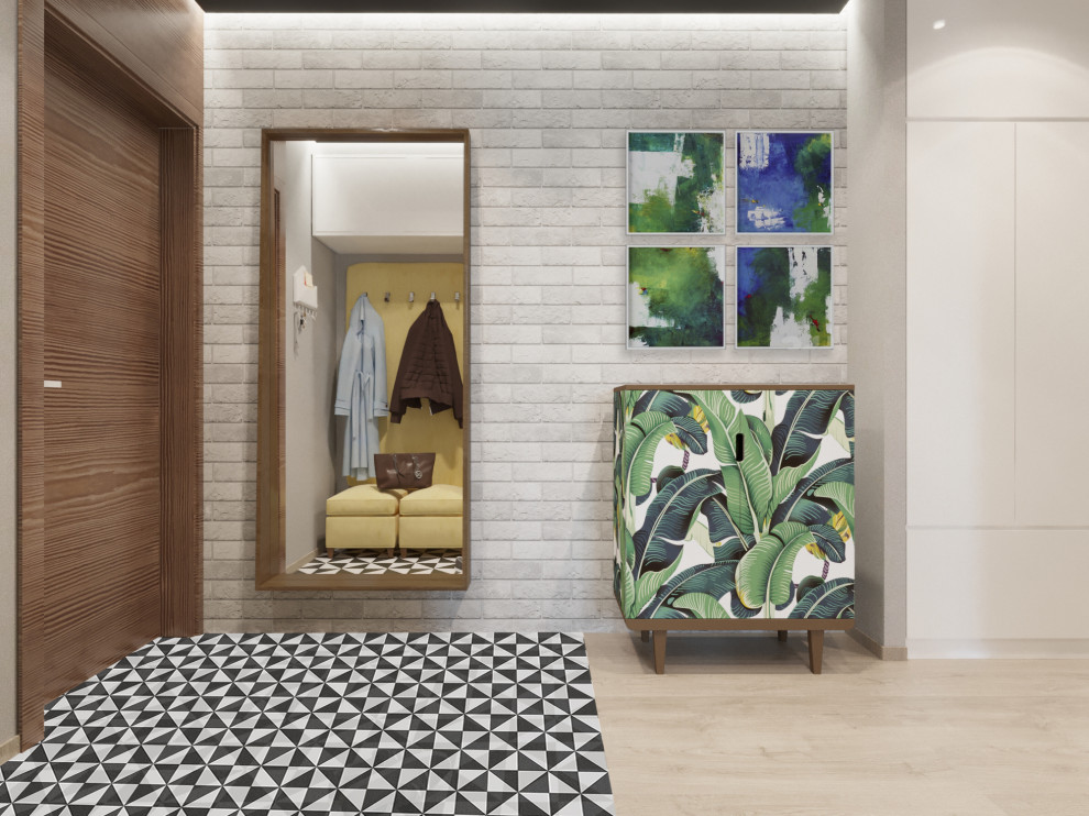 Дизайн-проект. 3-хкомнатная квартира в ЖК "Левобережный". Тула. 2017 г.