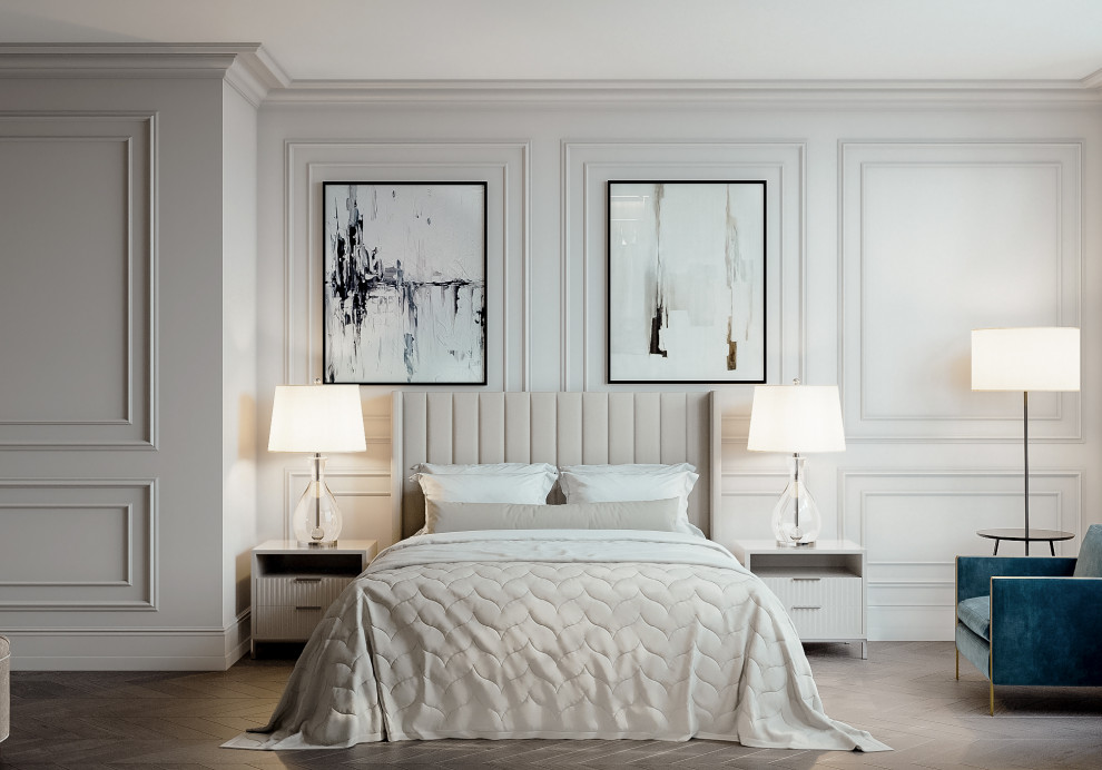 Светлая квартира в стиле неоклассика