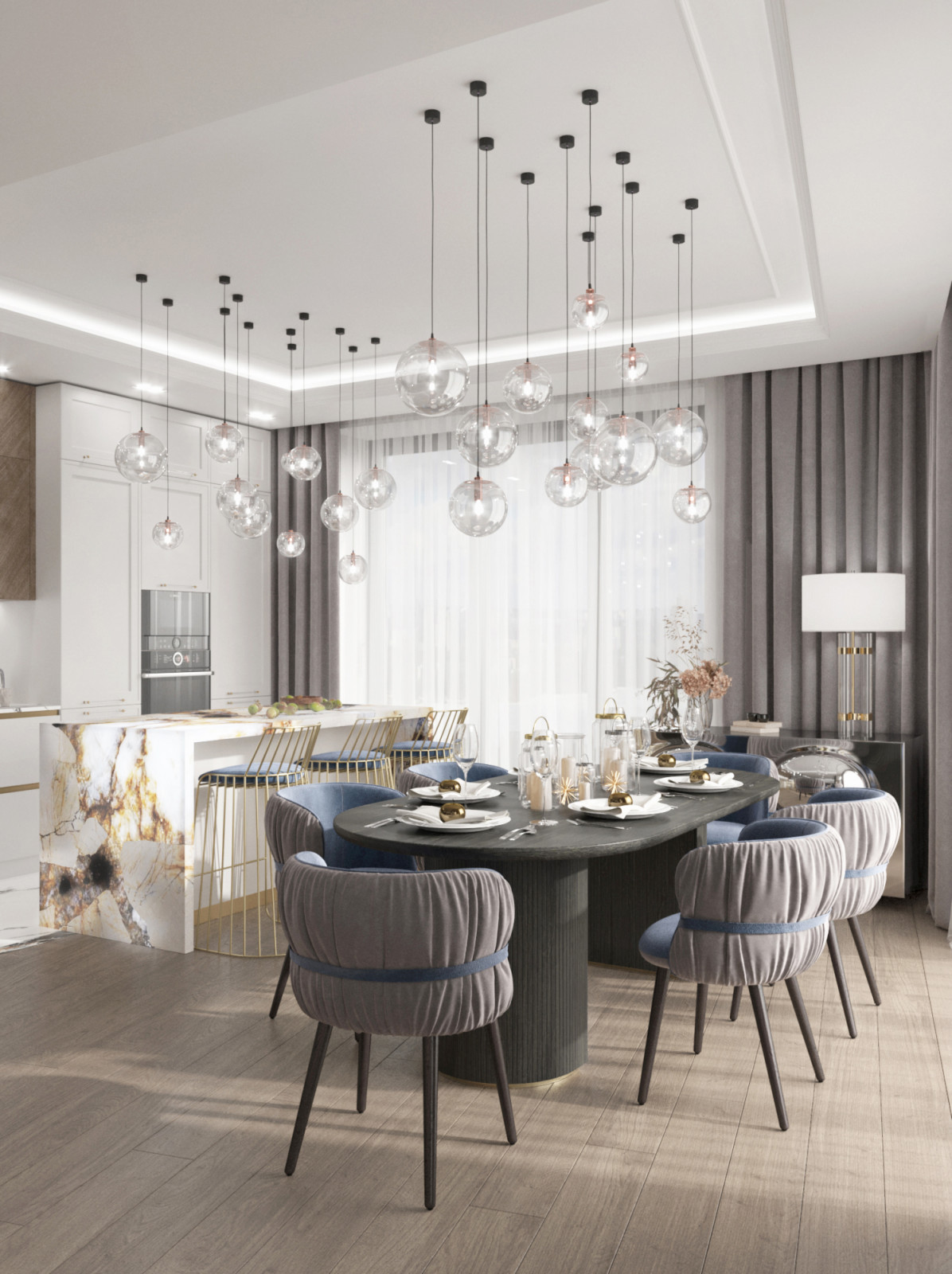 Интерьер для семьи с двумя детьми