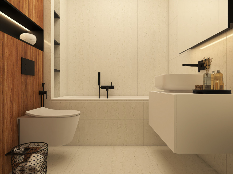 Минималистичная квартира 91м2 в Москве для семьи с двумя детьми