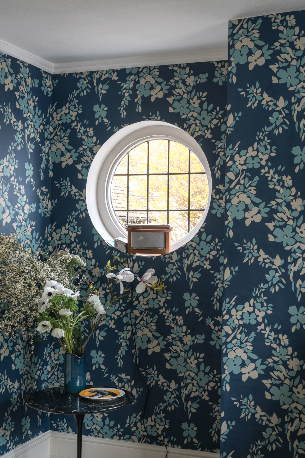 Цветочные обои Farrow&Ball