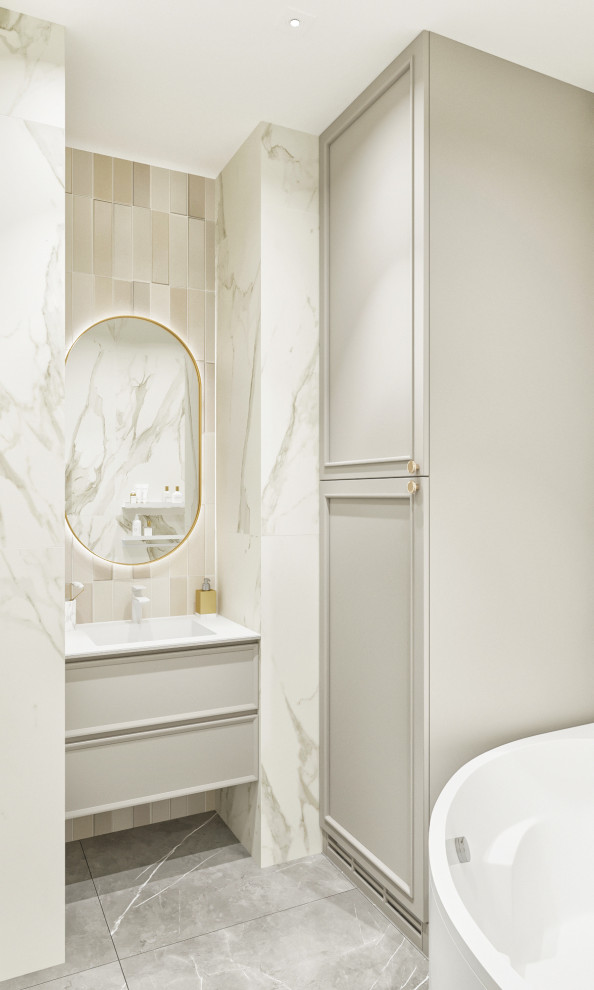 Дизайн квартиры в стиле неоклассика. ЖК Павловского