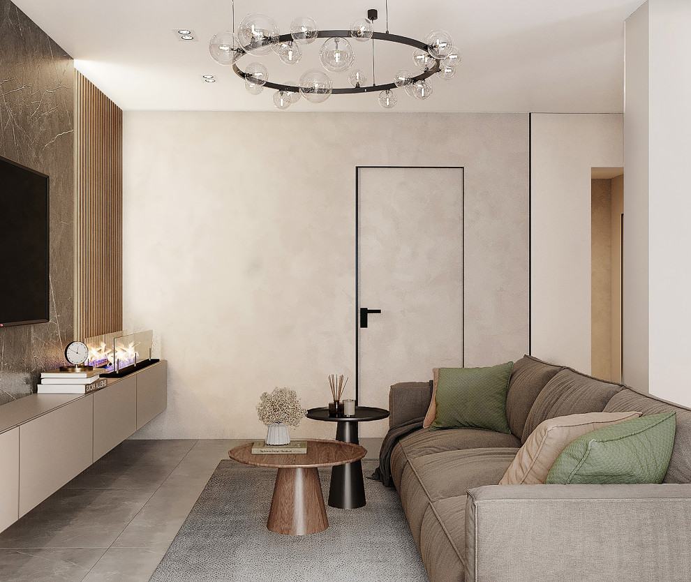 Большая кухня0гостиная в частном доме