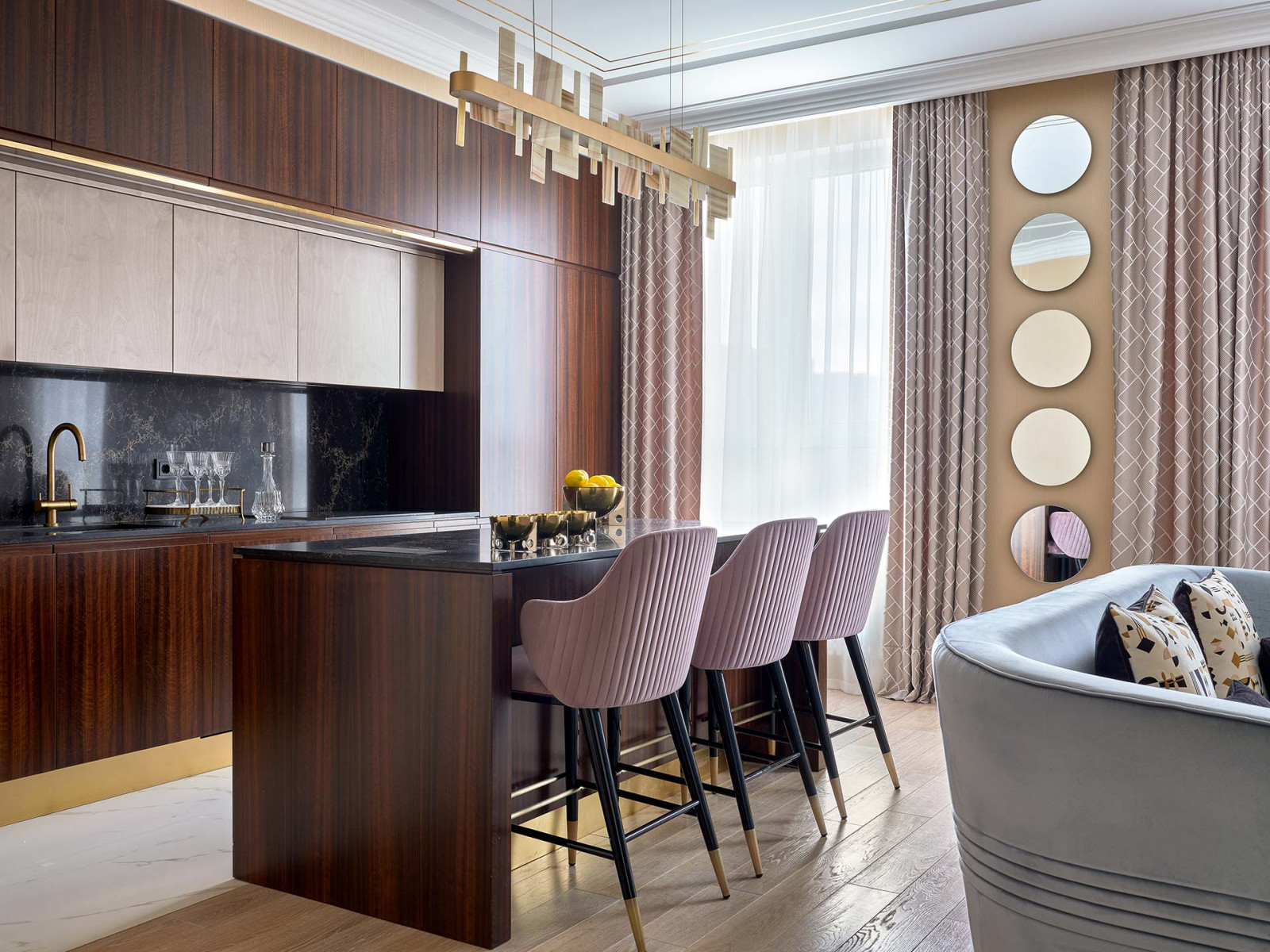 Дизайнерский ремонт квартиры в ЖК "Сердце Столицы"