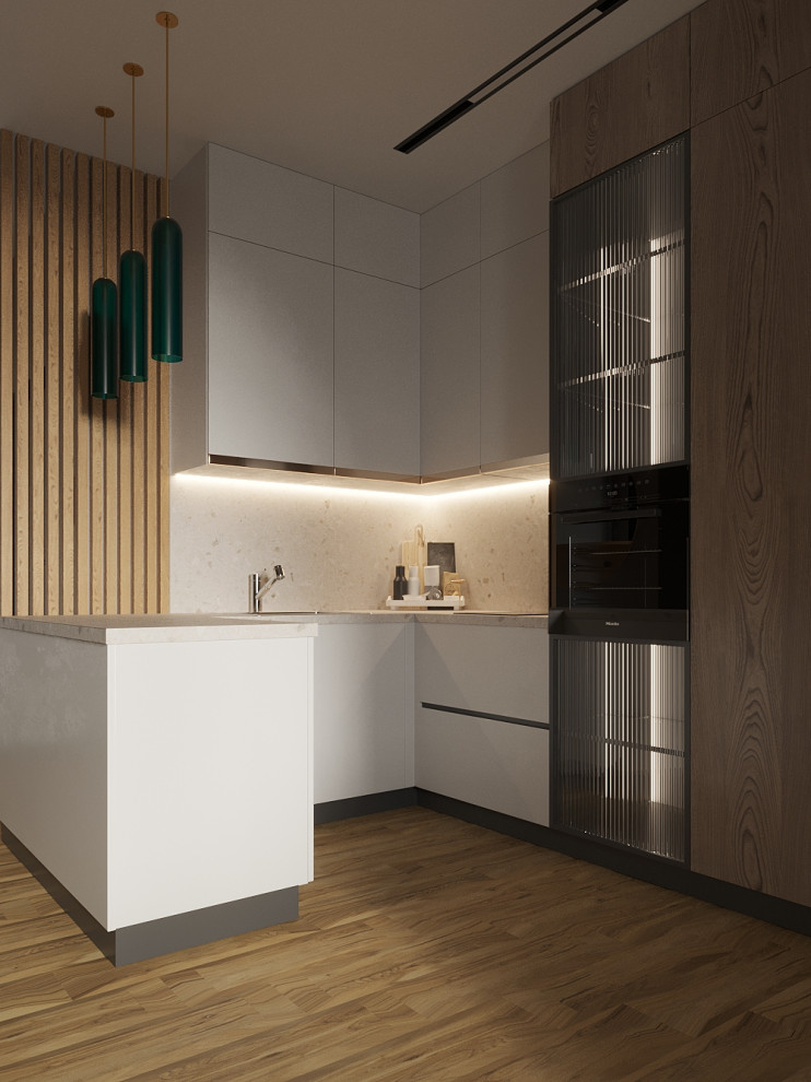 Дизайн кухни-гостиной