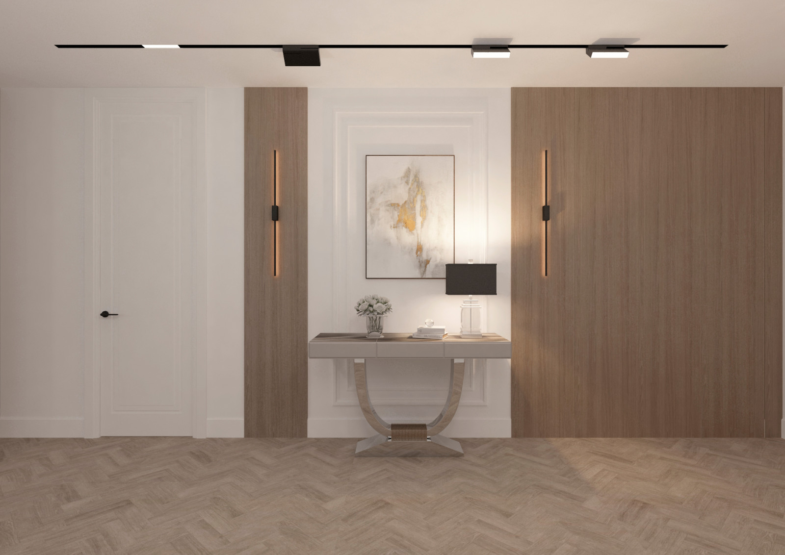 Гостиная-кухня-прихожая