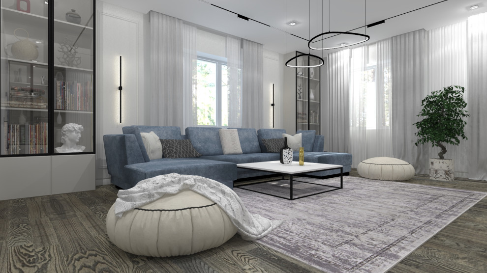 ДОМ В РОСЛАВЛЕ В СИНИХ ОТТЕНКАХ